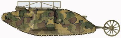 Tanque modelo Mk. I del ej�rcito brit�nico