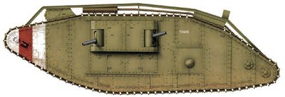 Tanque modelo Mk. IV del ej�rcito brit�nico