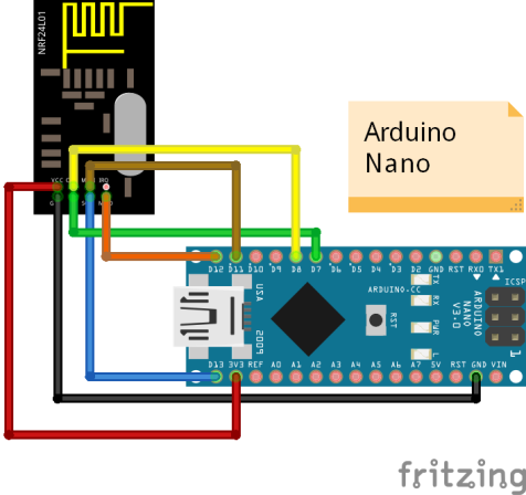 conexion arduino a rf24