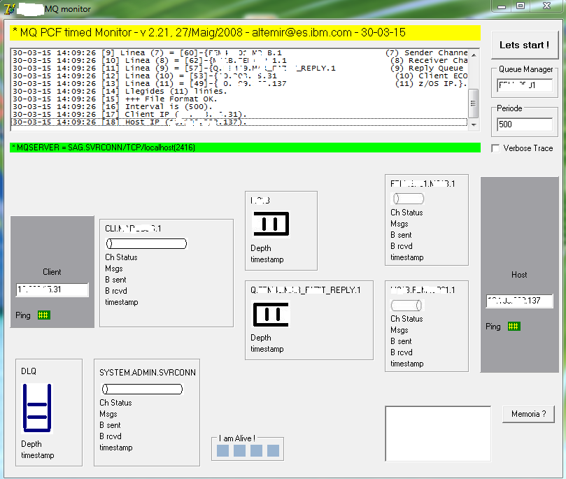 client to remote host