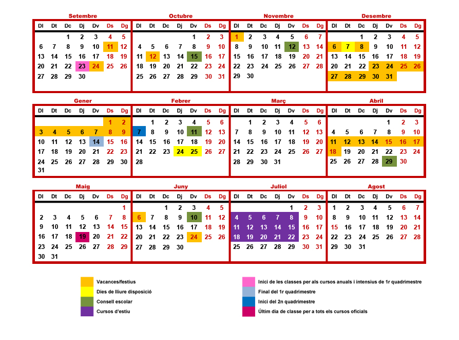 EOI calendari 2021