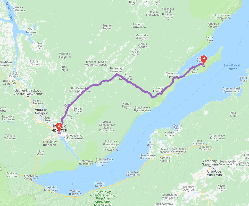 ruta a Olkhon
