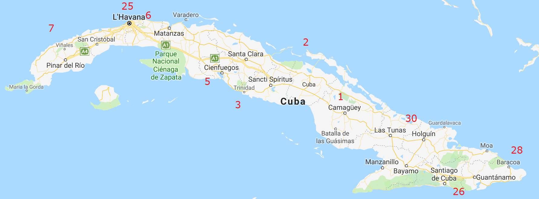 Cuba amb dates