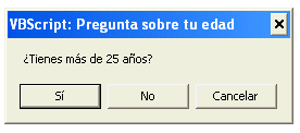MsgBox VBYESNOCANCEL