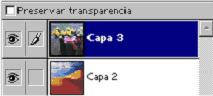 Panel Preservar transparencia