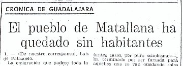 El éxodo rural proseguía en España